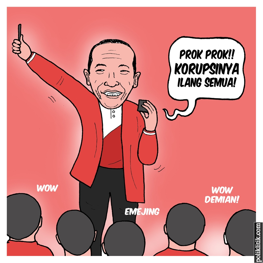 Jokowi Bermain Sulap di Peringatan Hari Anak Nasional