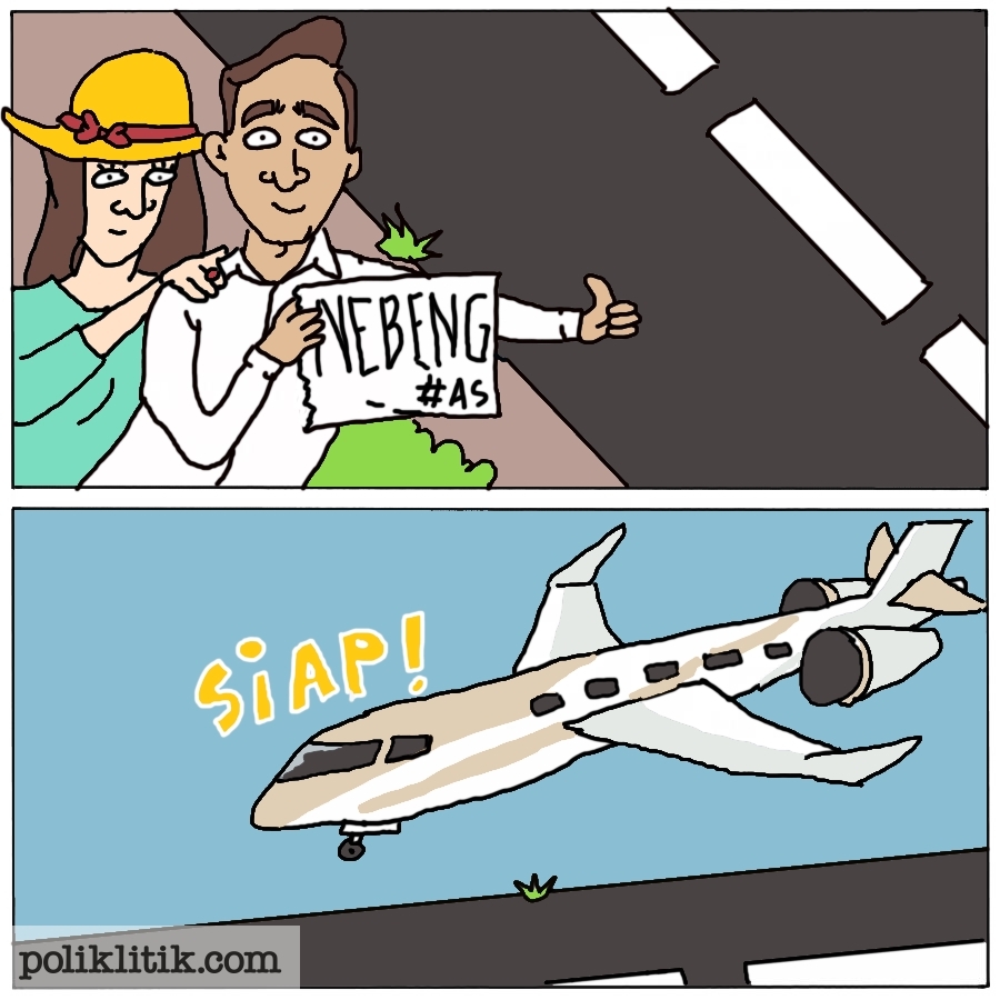 kaesang nebeng pesawat jet